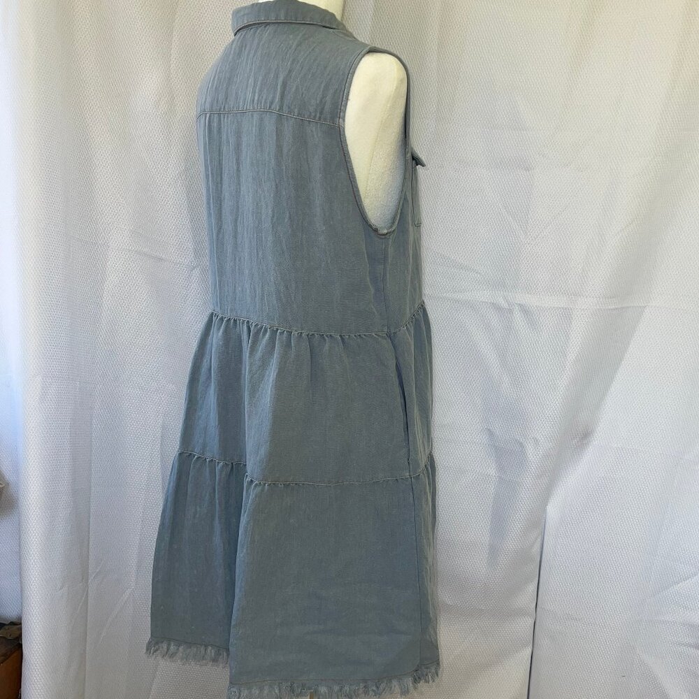 Umgee Denim Mini Dress - Picture 8 of 14